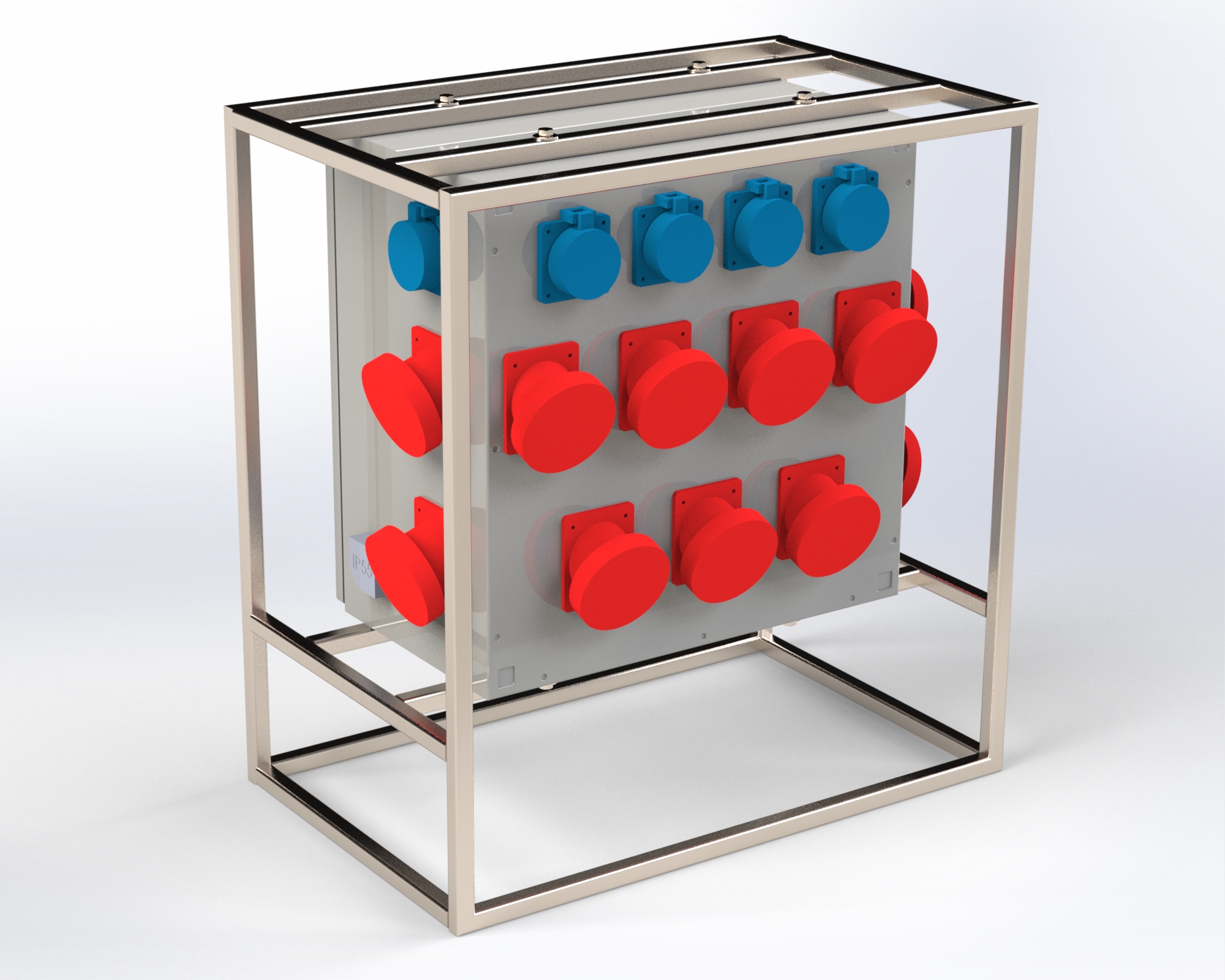 带插座的紧凑型保护电气面板 IP55